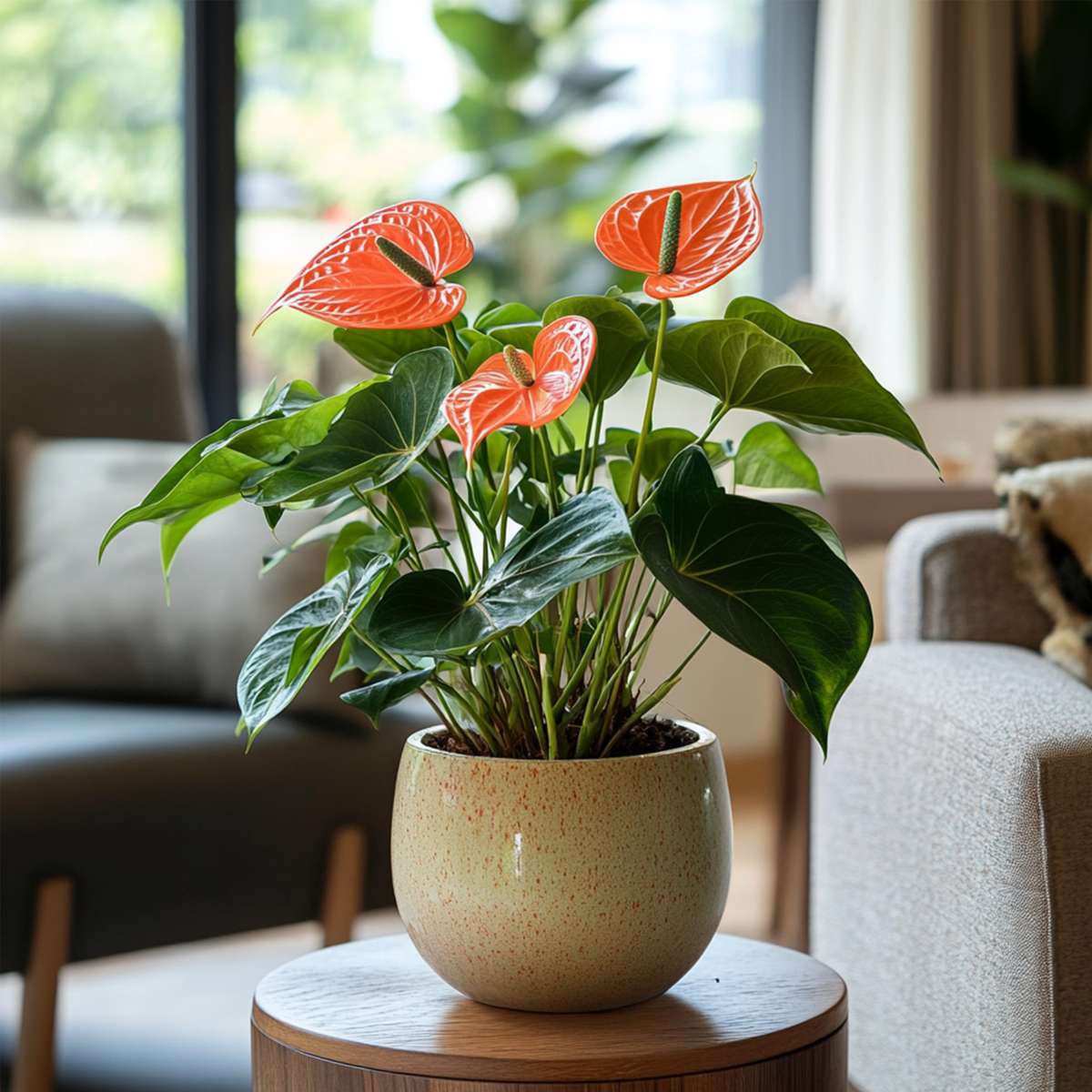 Anthurium 'Madural Orange' - Flamingopflanze