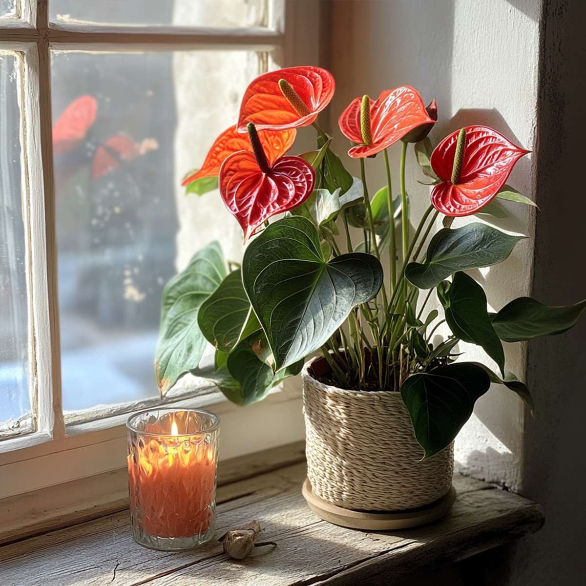 Anthurium 'Madural Orange' - Flamingopflanze