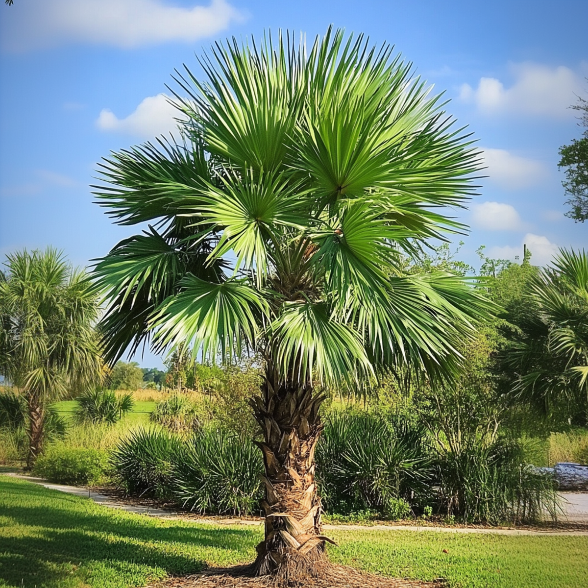 Trachycarpus Fortunei - Set van 4 - Waaierpalmboom