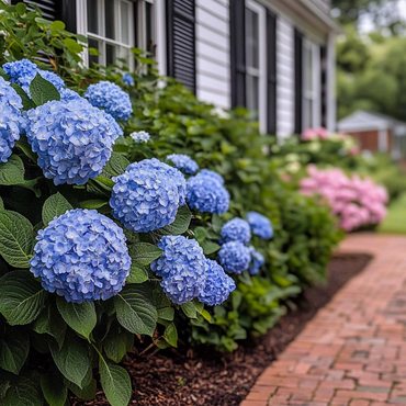 Hortensie 'Zomerglans' - Hortensie - Blau