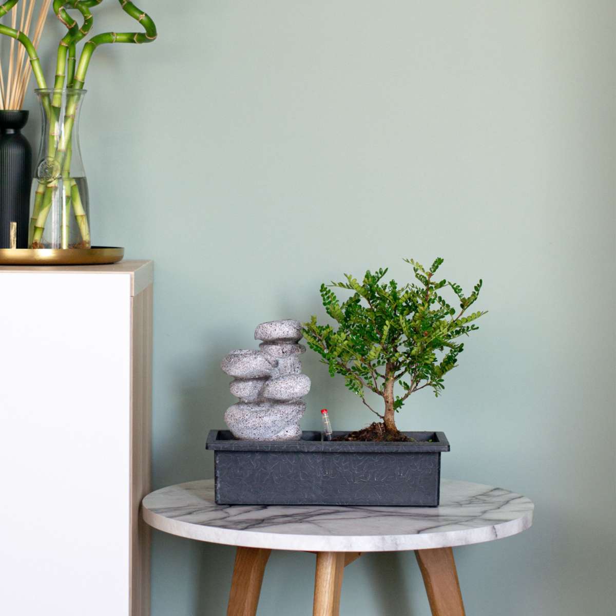 Bonsai-Baum mit Wassersystem - 2 Stück - Zen-Steine