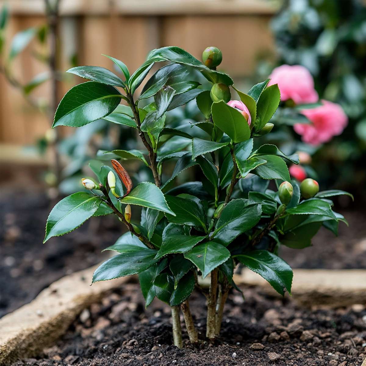 Camellia japonica 'Dr. King' - 2er-Set - Japanische Rose