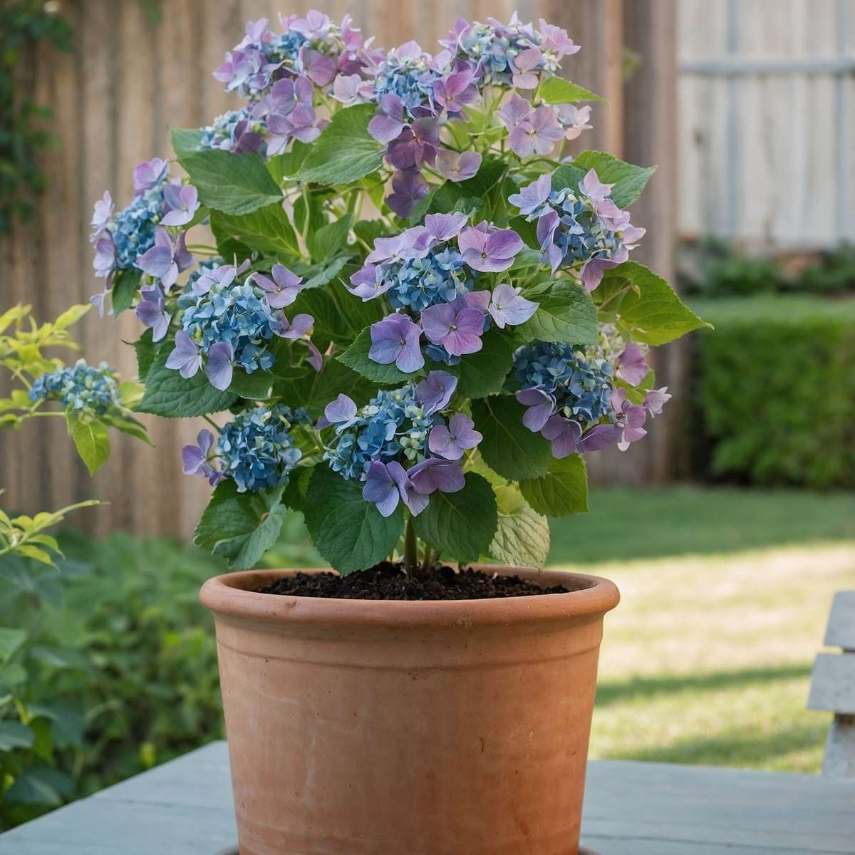 Hortensie 'Teller' - 3er-Set - Blau - Hortensie