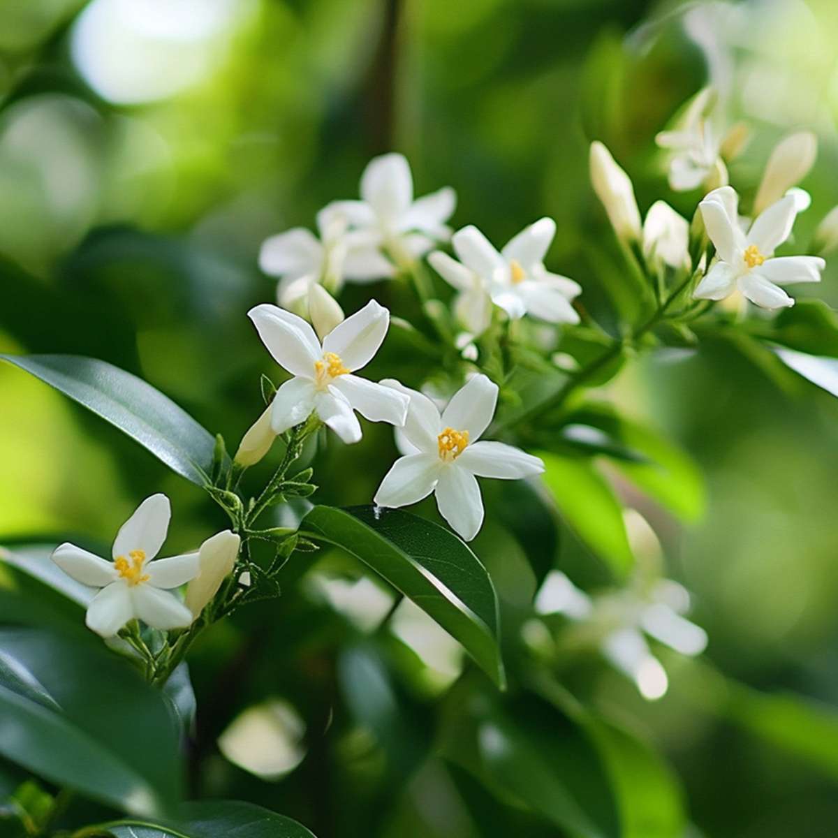 Jasminoides Officinale - Set van 6 - Wit - Jasmijn