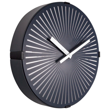 NeXtime Clocks wall clock featuring a running dog design, 30.5cm diameter, with a playful, animated dog illustration.
