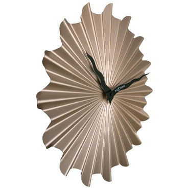 NeXtime Clocks Sunny 40cm metal wall clock with silent movement, shown from the left side.