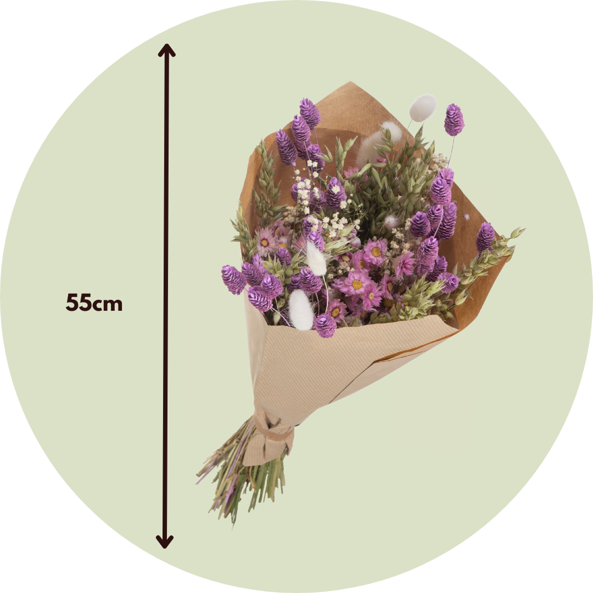 Blumenstrauß „Pastellpalette“ – Trockenblumen