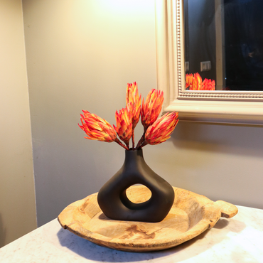 Strauß 'Protea Pendula Red' - 5 Stück - Trockenblumen