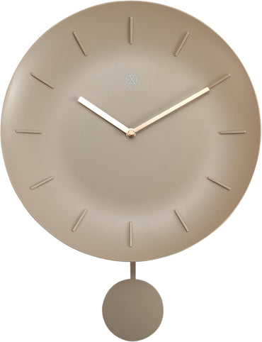 NeXtime Clocks wall clock with 30cm plastic bowl design, featuring a modern round shape and minimalist style.
