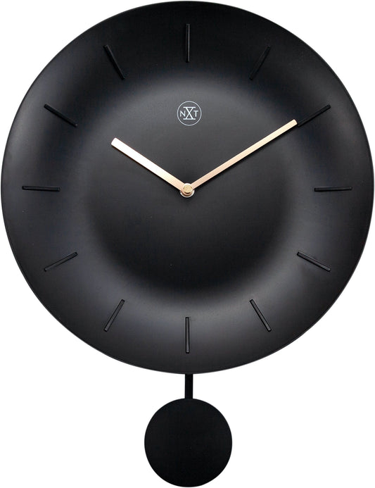 NeXtime Clocks 30cm plastic wall clock with a modern bowl design, featuring a sleek front view.