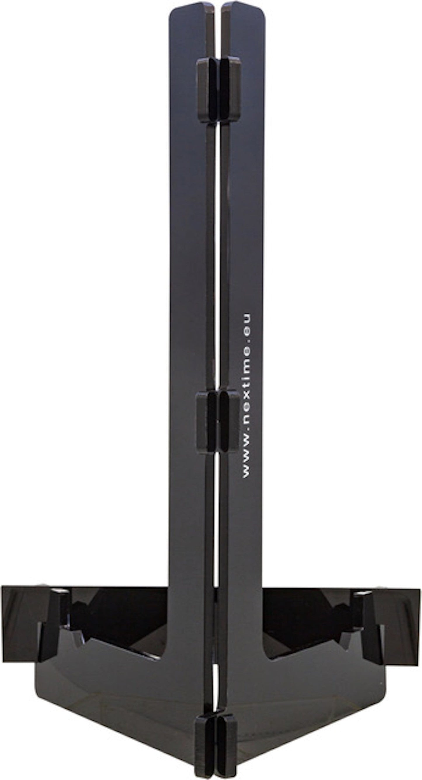 NeXtime Clocks acrylic display clock, 28x18x12 cm, with a sleek design and visible back view.