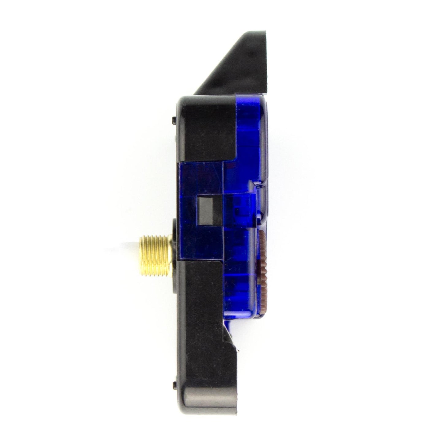 NeXtime clock movement with 14.5mm shaft length and hanger, shown from the right side, model PMYT145KP.
