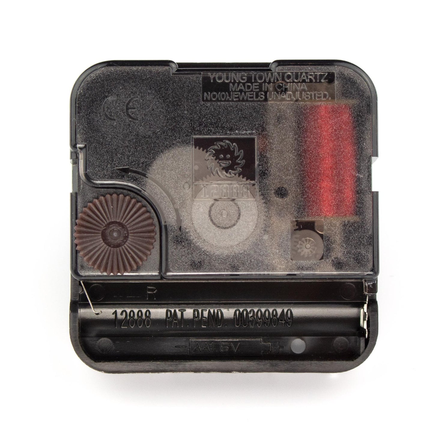 NeXtime Clocks Strong Movement 18.5 mm PMYT194IP, view of the back side showcasing internal components for clock mechanism.