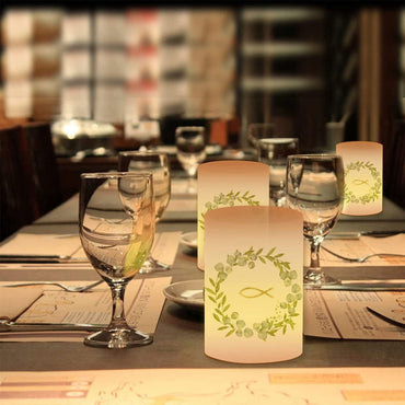 2pcs Communion Party German Candle Lamp Shade Decoration, Style: G