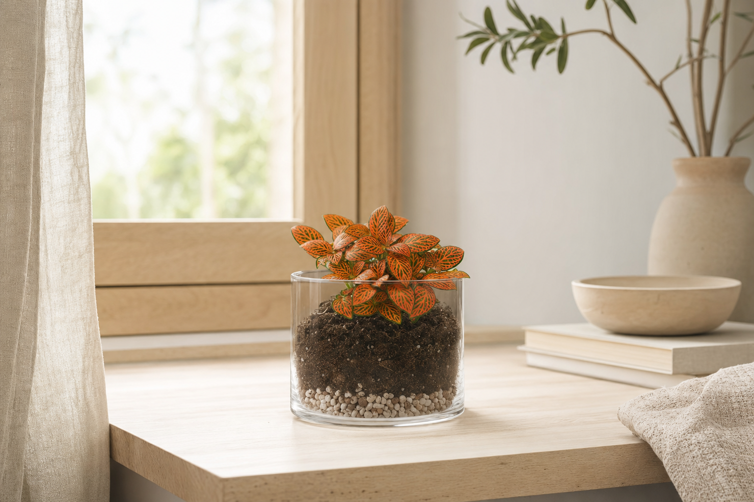 Fittonia Orange - Terrariumplant - Terrarium | Florazo hero