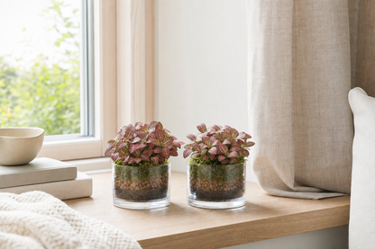 2x Fittonia Pink Tiger - Terrariumplant - Terrarium | Florazo hero