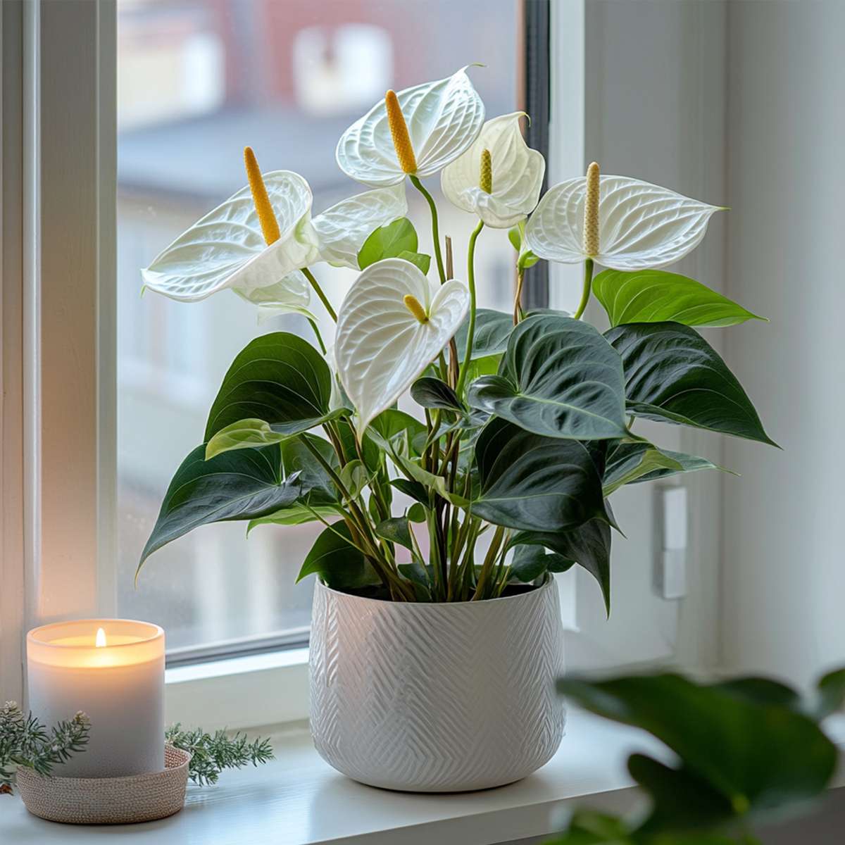 Anthurium 'Alpine White'