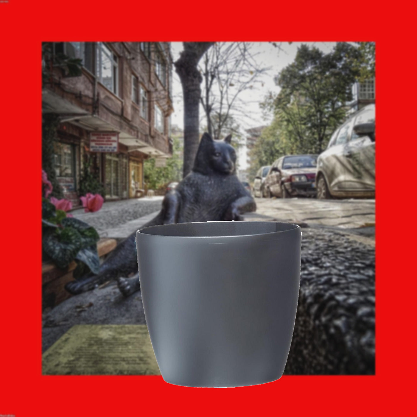 Florazo extra product image 3 for ELHO Brussels rond 25cm antraciet - Bloempot | Florazo