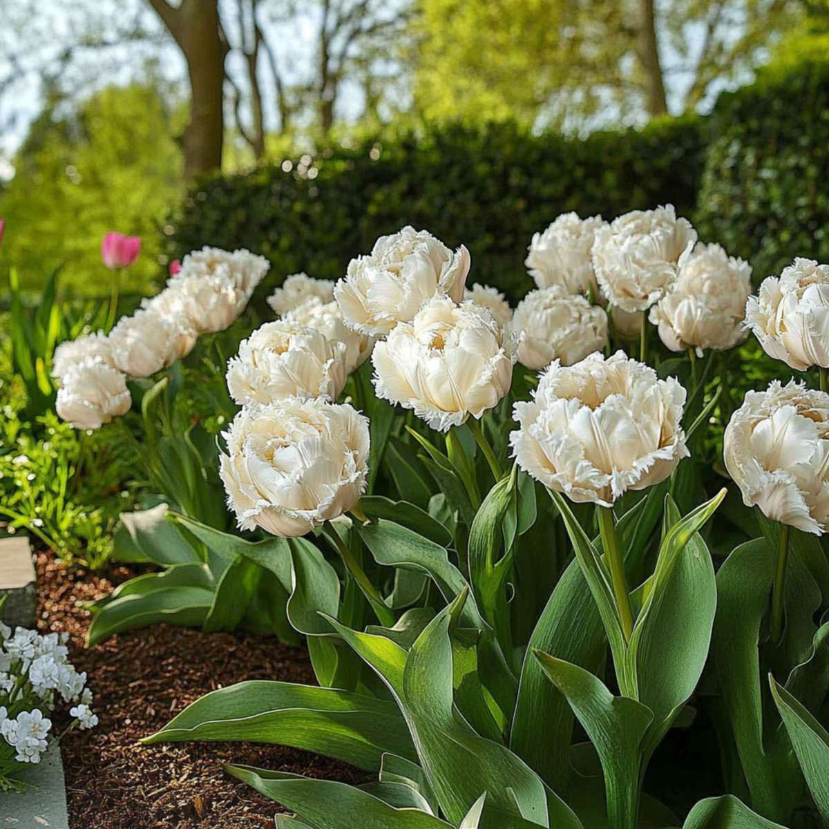 Tulipa 'Snow Crystal' - 10 Stück - Tulpenzwiebeln - Weiß