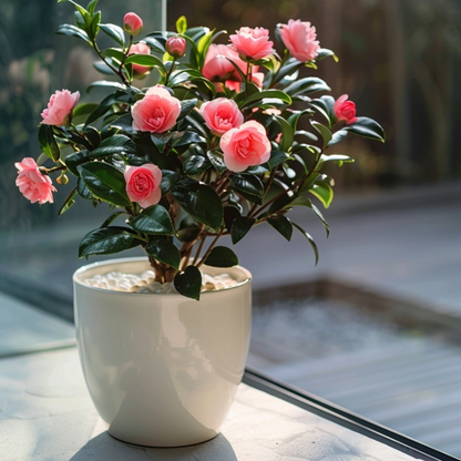 Camellia japonica 'Dr. King' - 2er-Set - Japanische Rose