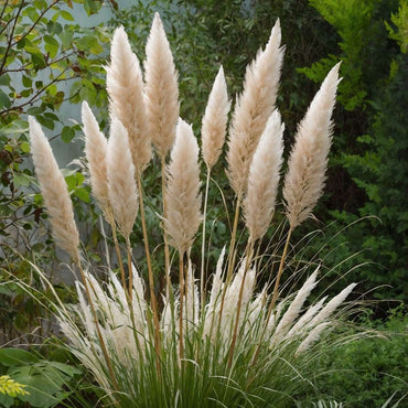 Cortaderia selloana - 3er-Set - Pampasgras - Weiß