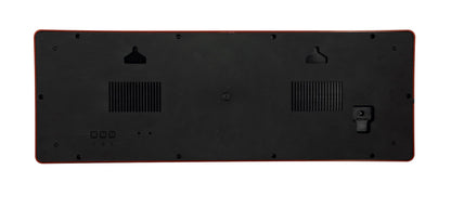 NeXtime Big D wall clock, plastic, 51.5 x 18 x 4.5 cm, showing the back view with clock mechanism and branding.