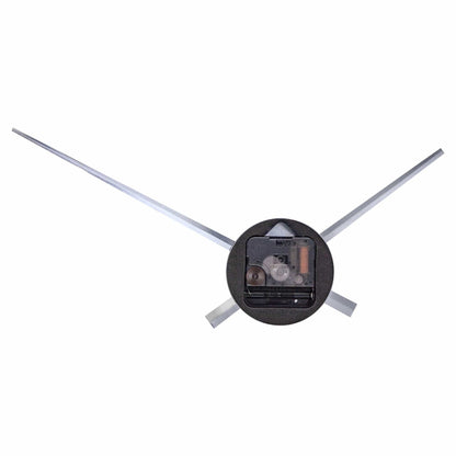 Back view of NeXtime Clocks Small Hands aluminum wall clock, 48x3 cm, showing the clock's frame and internal mechanism.
