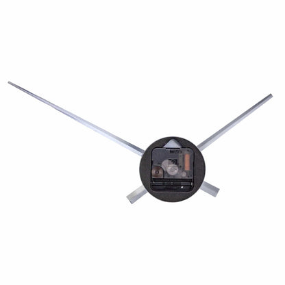 Back view of NeXtime Clocks Small Hands wall clock, 48 x 3 cm aluminum design with visible clock mechanism.
