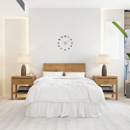 NeXtime Clocks wall clock, 48x3 cm aluminum design with black hands, suitable for modern interior decor.