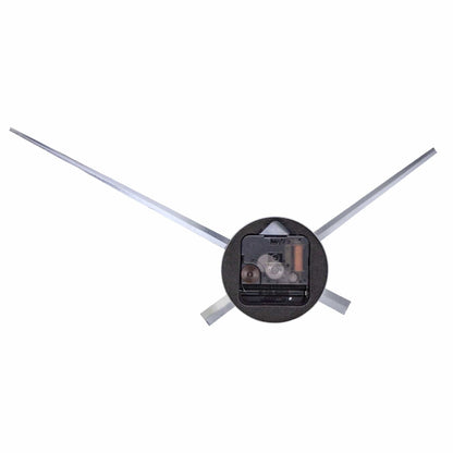 Back view of NeXtime Clocks Small Hands wall clock, 48x3 cm aluminum design with visible clock mechanism.