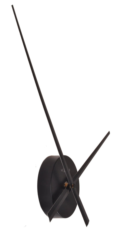 NeXtime Clocks wall clock with aluminum frame, 48x3 cm, featuring black hands and numbered dial for modern home decor.