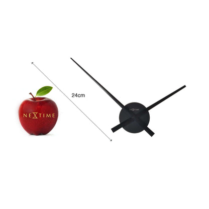 NeXtime Clocks wall clock with aluminum frame, 48x3 cm, featuring large numbers and classic design.