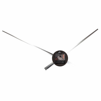 NeXtime Clocks wall clock with 70 cm aluminum frame and black hands, showing the back side of the clock.