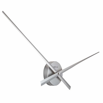 NeXtime Clocks wall clock with 70 cm aluminum frame and black hands, showcasing a modern design on the left side.
