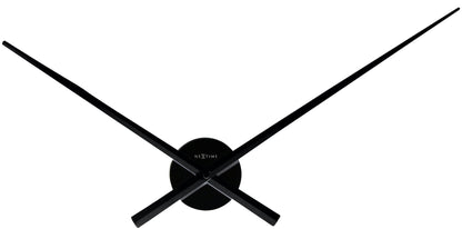 NeXtime Clocks wall clock, 70 cm aluminum design with black hands, modern and sleek timepiece for wall decor.
