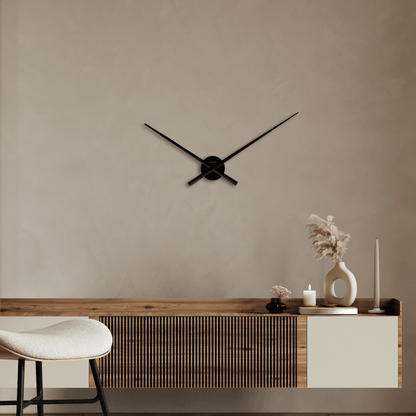 NeXtime Clocks wall clock with 70cm aluminum frame and black hands, modern design for home or office wall decor.