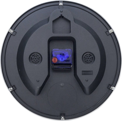 Wanduhr – 33 cm – Metall – Kuppelförmiges Glas – „60 Minuten“