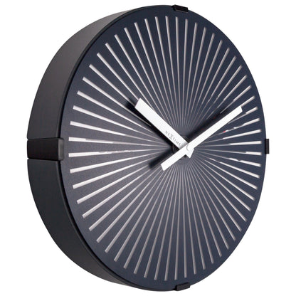NeXtime Clocks wall clock featuring a running dog design, 30.5cm diameter, with a playful, animated dog illustration.