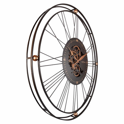 Römische Zahnraduhr XXL - 90,5 cm - Metall - Römische Zahnraduhr