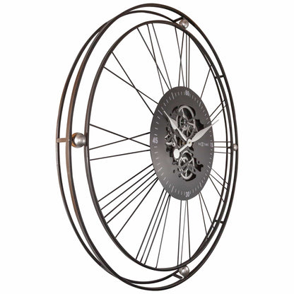 Römische Zahnraduhr XXL - 90,5 cm - Metall - Römische Zahnraduhr