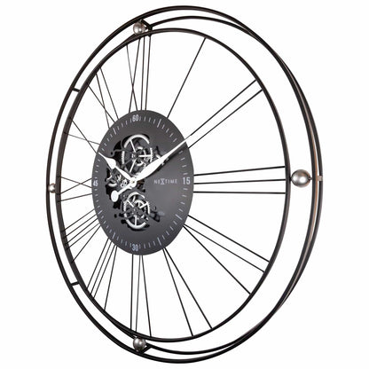 Römische Zahnraduhr XXL - 90,5 cm - Metall - Römische Zahnraduhr