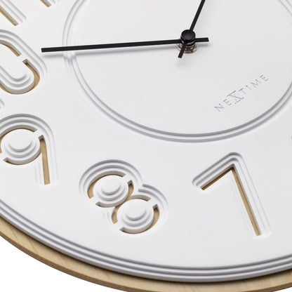 Japanische Design-Wanduhr – Beton/Holz – 30 cm – Taimingu