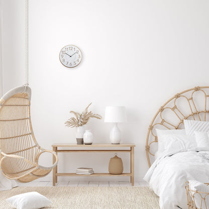 Japanische Design-Wanduhr – Beton/Holz – 30 cm – Taimingu