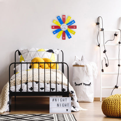 NeXtime Clocks 40cm silent wall clock with acrylic and metal frame, featuring a modern design and clear clock face.