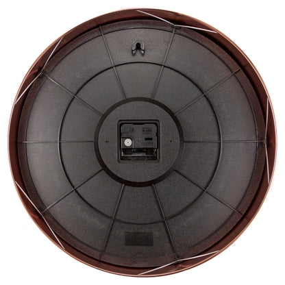 Wanduhr 40 cm - Geräuschlos - Metall - "Reflexion" 