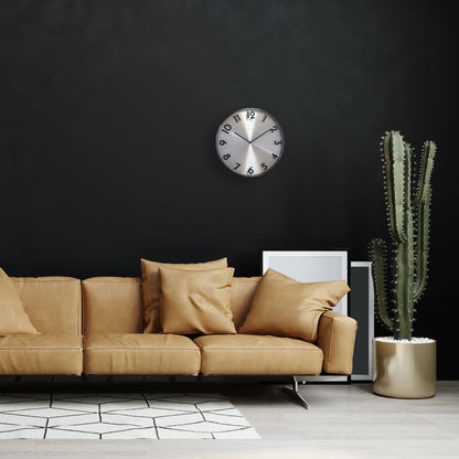 Wanduhr 40 cm - Geräuschlos - Metall - "Reflexion" 