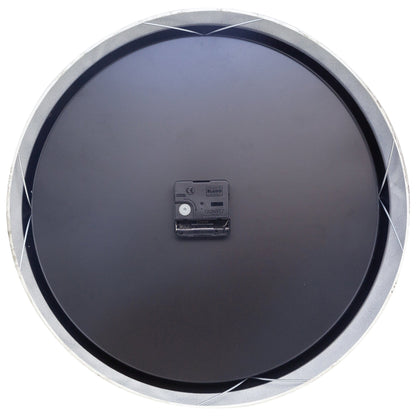 Wanduhr 39 cm - Geräuschlos - Weiß - Metall - "Klassisch"