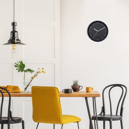 NeXtime Clocks Berlin 30cm silent aluminium wall clock with modern design, suitable for interior decor.