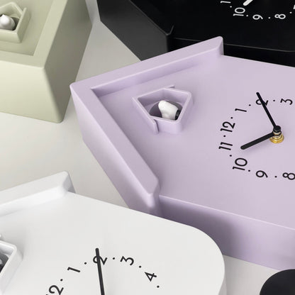 NeXtime wall clock with cuckoo pendulum, 21.5x41.5x8.5cm, featuring Twitter-themed design and traditional clock face.
