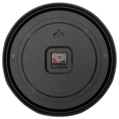 Black and white plastic NeXtime Galaxy wall clock, 40cm diameter, with a modern design and clear clock face.